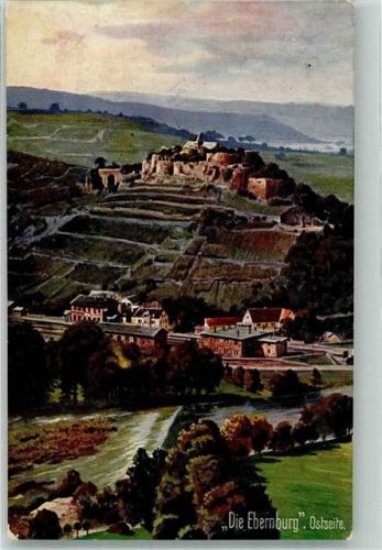 Bad Kreuznach 1913 sign. Wasum Fr. C.Die Ebernburg