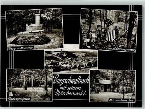 Burgschwalbach Märchenwald mit Burgmodell Kinderspielplatz Märchenhäuschen