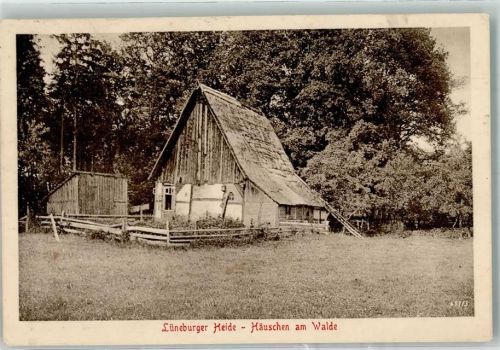 Bergen 1819 Lüneburger Heide - Häuschen im Walde