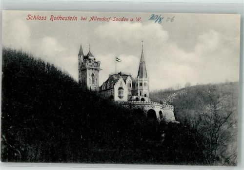 Rothestein Das Schloss oberhalb der Werra Fotograf Oscar Tellgmann