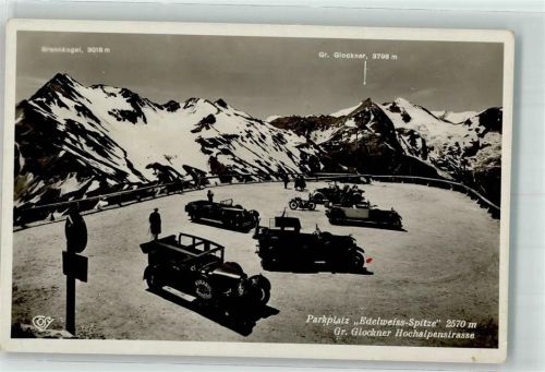 Parkplatz Edelweiss-Spitze Gr. Glockmer Hochalpenstraße Motorrad