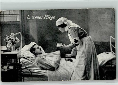 1915 In treuer Pflege Krankenschwester WK I