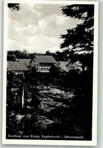 Kapfenhardt 1942 Gasthaus Pension zum Rössle Landpost
