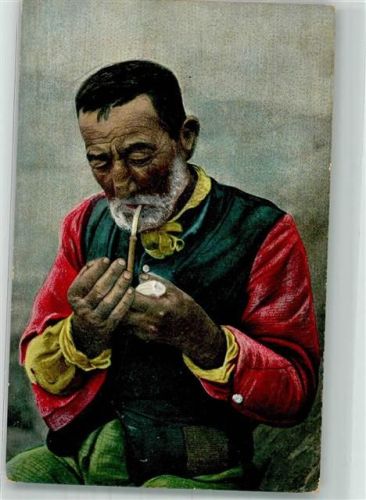 Napoli Tracht Pfeife Ort lt. Verlag