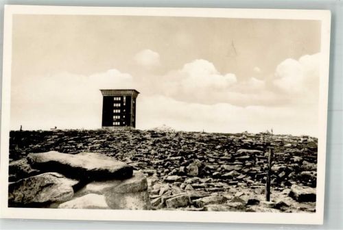 Brocken Turm des Brockenhotels Hüttenstempel