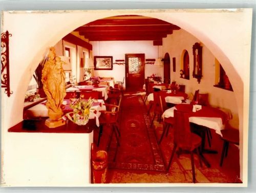Bad Kohlgrub Gasthaus Pension Sebaldus-Stuben Gaststube Foto Original aus Archiv eines Ansichtskartenverlags Ort handschriftlich