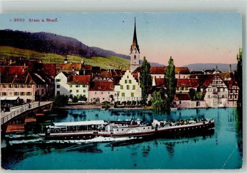 Stein am Rhein 1924 Raddampfer Hohenzollern