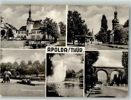 Apolda Rathaus Marktplatz Viadukt