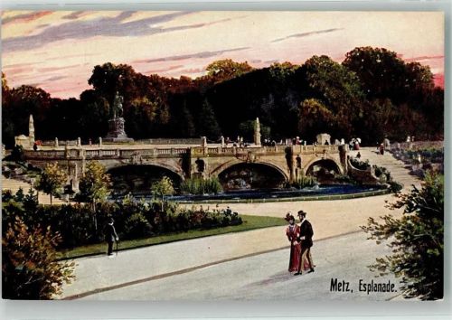 Metz Esplanade -Wiedemanns-Künstelerkarte
