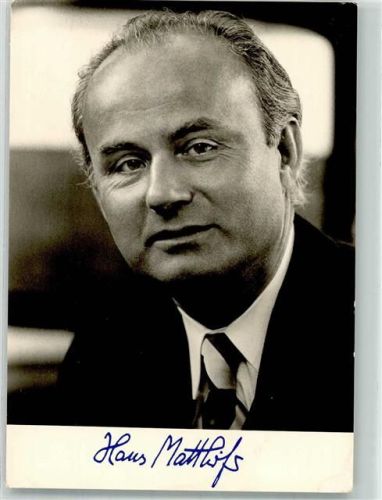 Hans Matthöfer MdB Bundesminister f. Forschung u. Technologie