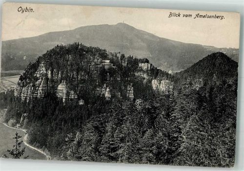 Kurort Oybin 1907 Burg und Klosterruine auf dem Berg Oybin