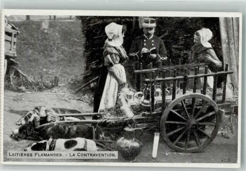 Flämische Milchfrauen in Flandern Belgien