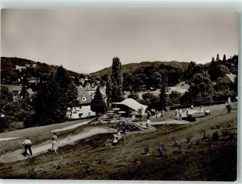 79410 W7847 Badenweiler Foto AK Minigolf