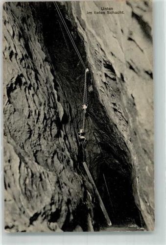 Obermaiselstein 1918 Sturmannshöhle Unten im tiefen Schacht