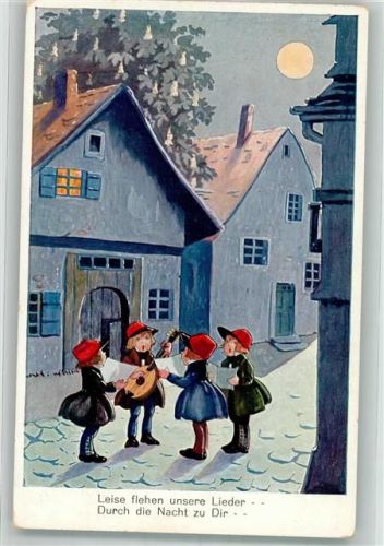 Leise flehen unsre Lieder Kinder Gitarre Mondschein WSSB 9331/1