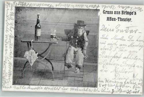 1910 Bringe`s Affen-Theater