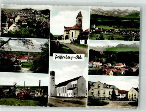 Peißenberg 1972 Kirche Zeche