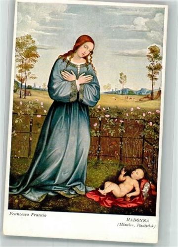 sign. Francia Francesco Madonna Verlag d. Gesellschaft f. christl. Kunst Nr. 172