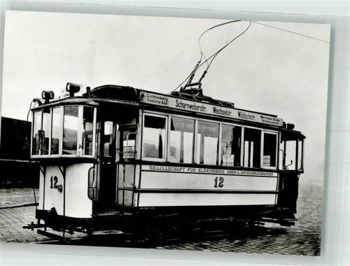 Berlin Mitte Straßenbahn Treibwagen 12 Baujahr 1899