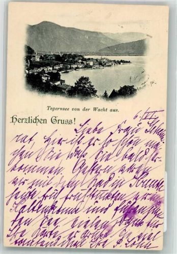 Tegernsee 1897 Blick von der Wacht