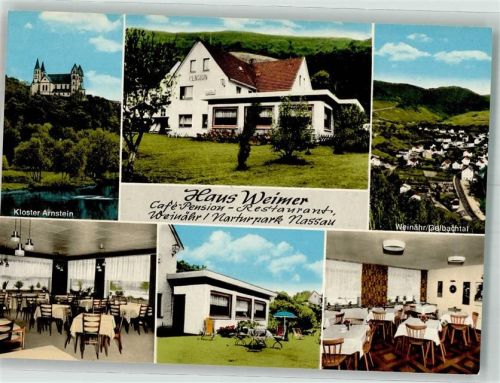 Weinähr Cafe Pension Gasthaus Haus Weimer im Gelbachtal mit Kloster Arnstein