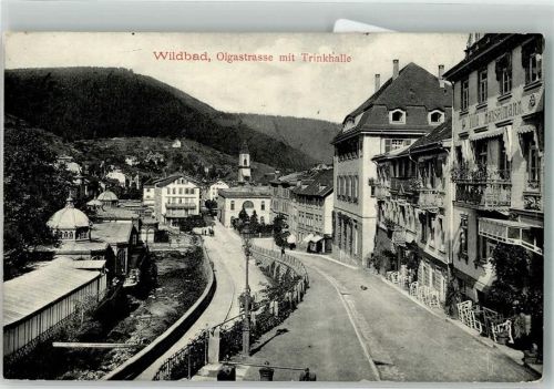 Bad Wildbad 1912 Olgastrasse Trinkhalle