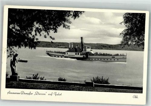 Eching Raddampfer Diessen auf dem Ammersee Ort lt. Fotograf Bergmoser