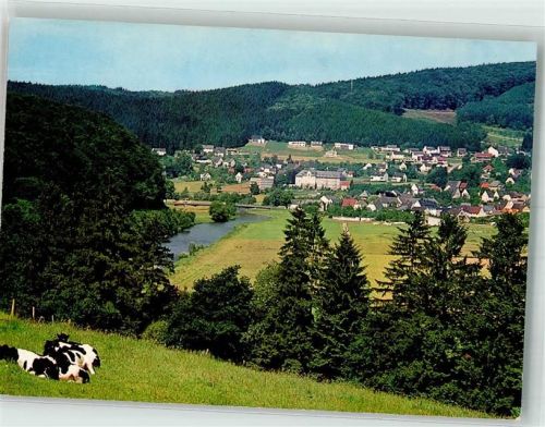 Oeventrop Weidende Rinder oberhalb des Ortes Verlag Grobbel Nr. 5994