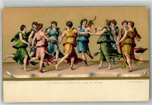 Firenze sign. Romano Giulio Apollo und seine Musen