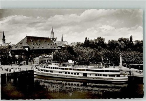 Konstanz Hafen Dampfschiff Konzil Denkmal