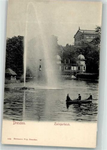 Dresden Wasserfontaine im Zwingerteich