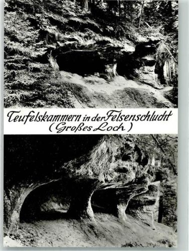 Loffenau Teufelskammer in der Felsenschlucht Großes Lochj
