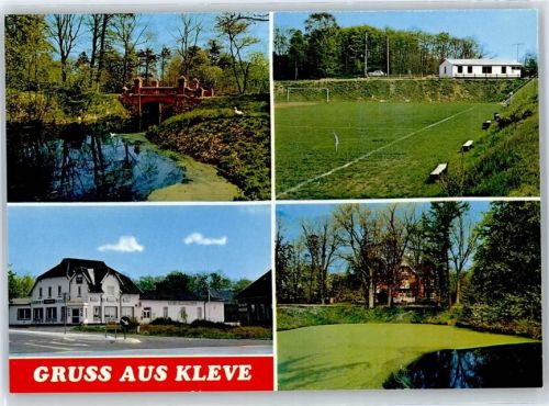 25554 W2213 Kleve b Itzehoe - Sportplatz, Gasthaus, Flusspartie