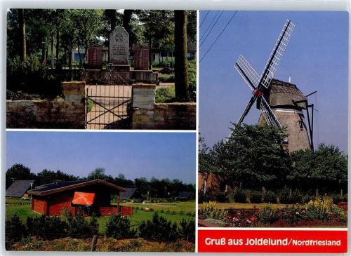 25862 W2251 Joldelund - Kriegerdenkmal , Windmühle
