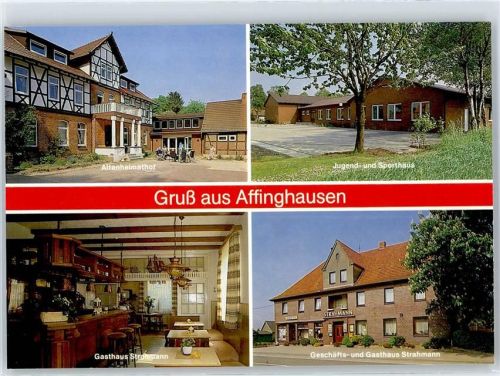 27257 W2831 Affinghausen - Altenheimathof, Jugend- und Sporthaus, Gasthaus und Geschäft Strahmann