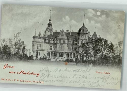 Bückeburg 1898 Neues Palais