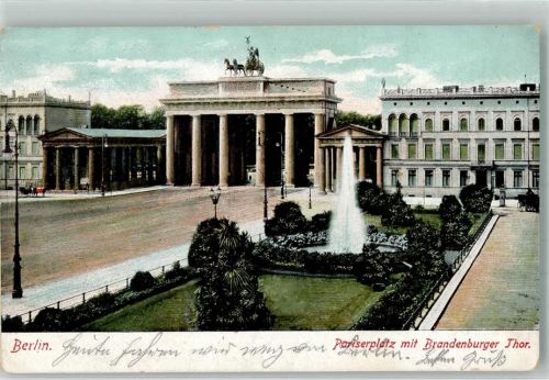 Berlin Mitte 1903 Pariser Platz mit Brandenburger Tor