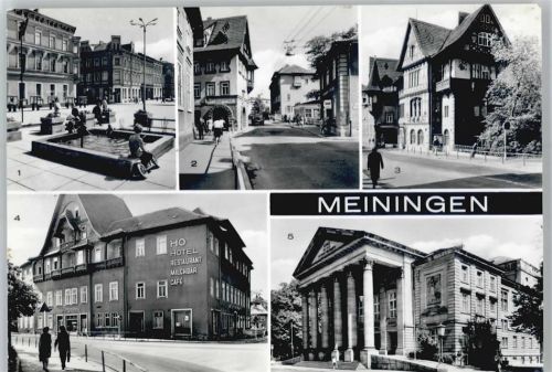 Meiningen Henneberger Haus, Ortsansicht, Hotel Sächsischer Hof