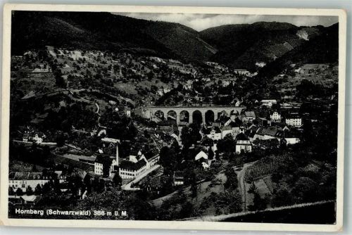 Hornberg 1937 mit Reichenbachviadukt