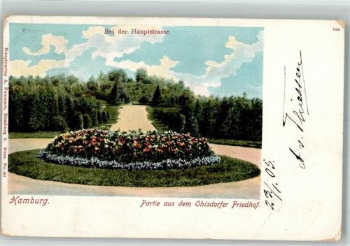 20095 W2000 Ohlsdorf 1905 - Hauptweg des Ohlsdorfer Friedhof Verlag Neumann No. 541