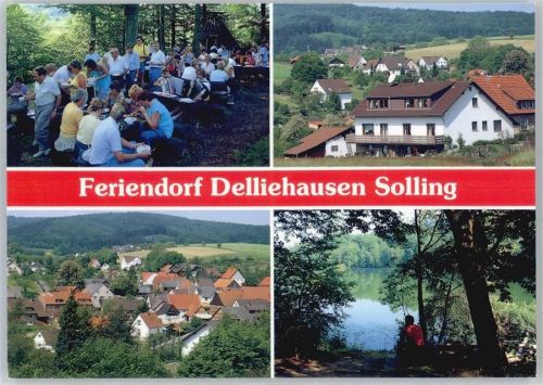 37170 W3418 Delliehausen - Feriendorf, Teilansichten, Seepartie