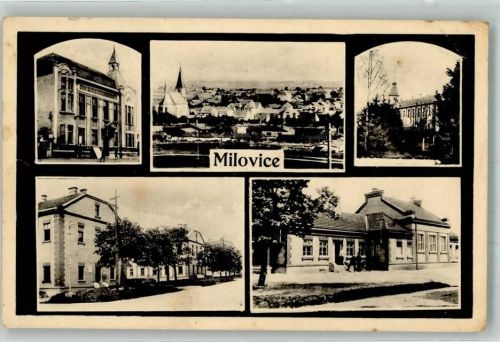 Milovice 1948 Kirche