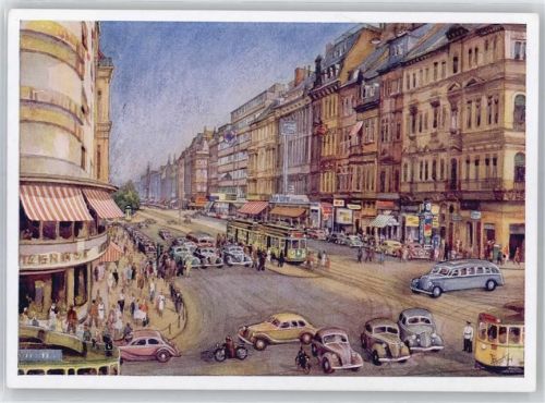 Köln Stadt Hohenzollern-Ring, Straßenbahn, Auto