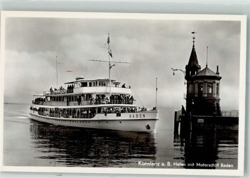 Konstanz Hafen Motorschiff Baden