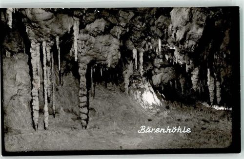Burladingen Bärenhöhle Foto Original aus Archiv eines Ansichtskartenverlags Ort handschriftlich