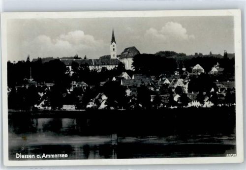 Dießen Kirche, Ortsansicht, Ammersee
