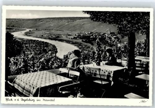 Volkach Blick von der Vogelsburg ins Maintal