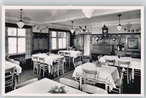 79669 W7863 Gresgen - Innenansicht, Gasthaus und Pension zum Löwen, Speisesaal