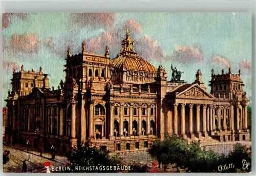 Berlin Mitte Reichstagsgebäude Oilette No. 182B