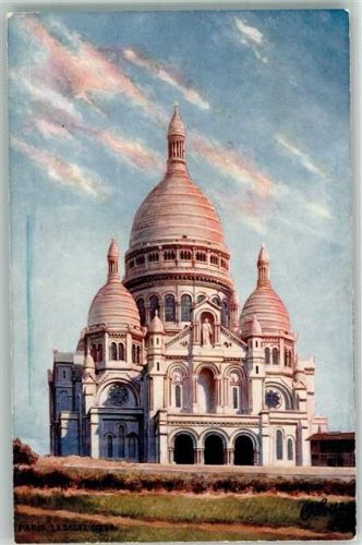 Paris Oilette Serie 952 P No 52 Sacre-Coeur Montmartre